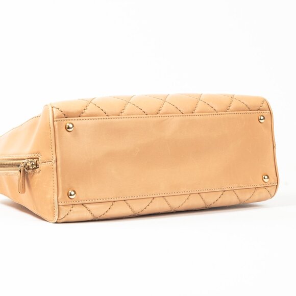 Chanel Wild Stitch Sand CC Quilted Leather Tote - Picture 5 of 14